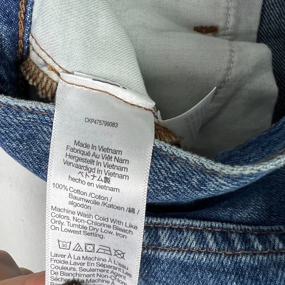 NWT Madewell Tall Low-Slung Straight Jeans Palmina Wash Size 32T 32 TALL NEW - Picture 11 of 12